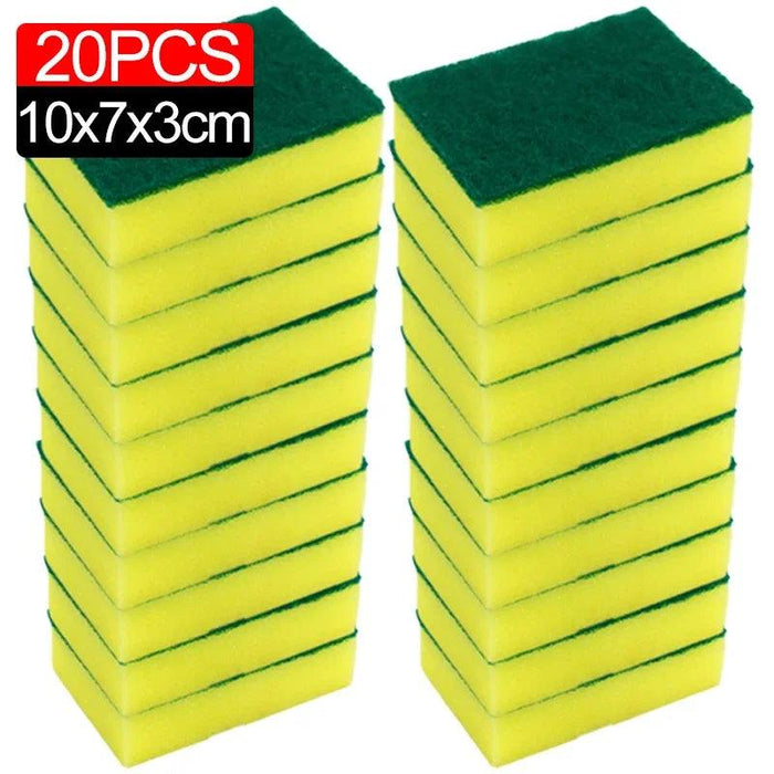 Super-Absorbent Versatile Cleaning Sponges - Effective Dish Brushes for Stubborn Stains and Pot Scrubbing (Multiple Pack Sizes Available)