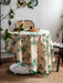 Chic Botanical Cotton Linen Round Tablecloth