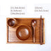 Japanese Wooden Tableware Set