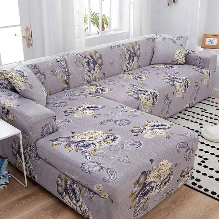 Stretch Sofa Covers for L 1234 Seater Couches - Elegant Design and Complete Protection