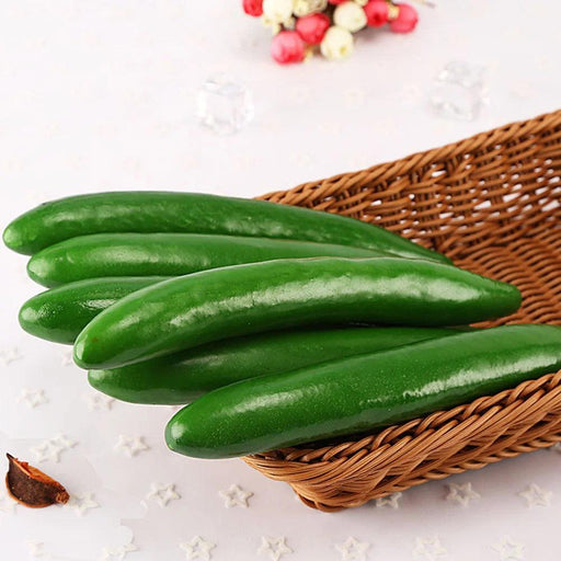 Realistic Faux Cucumber for Eye-Catching Home Decor and Photography Props