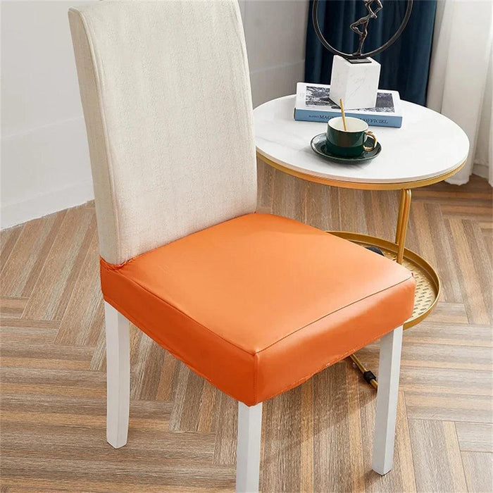 Svetanya Waterproof PU Leather Chair Covers - Elastic Slipcovers for Stylish Furniture Protection