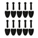 Adjustable Black Plastic Shoe Trees for Men - 5 Pairs Boot Organizers and Holders