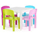 Pastel Kids' Activity Table and Chairs Set - Encourage Imagination