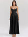 Glamorous Off-Shoulder High Waist Pleated Maxi Dress - Backless Bodycon Long Gown for Women