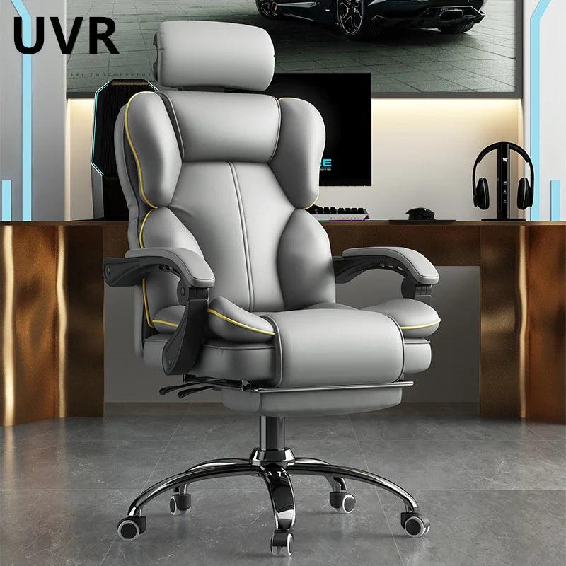 Ultimate Ergonomic Office and Gaming Chair with Adjustable Backrest and Footrest