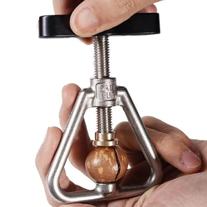 Premium Stainless Steel Manual Nut Cracker for Effortless Almond, Hazelnut, and Macadamia Shelling - Essential Kitchen Tool