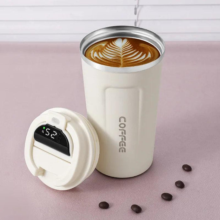 Smart LED Temperature Display Thermal Coffee Mug - 380/510ml Stainless Steel Insulated Cup