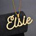 Personalized Unisex Stainless Steel Name Necklace with Chunky Chain