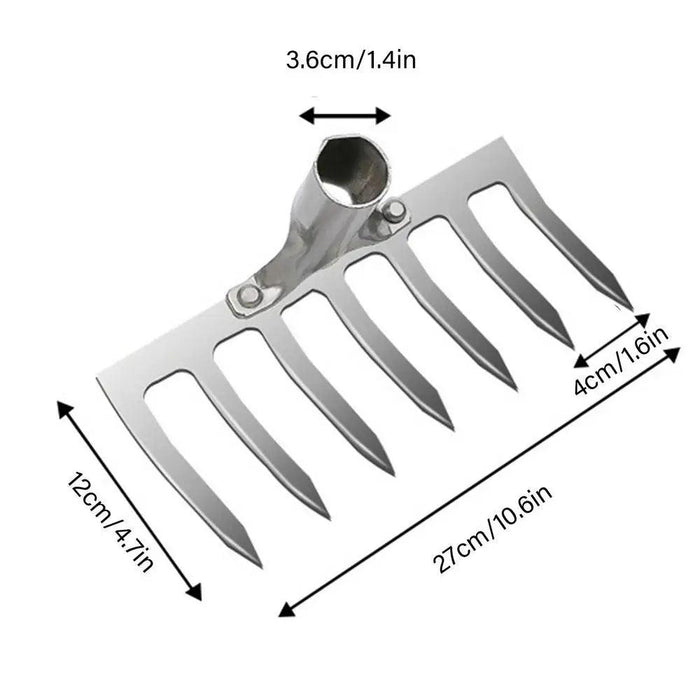 Durable Carbon Steel Gardening Rake Set for Effective Soil Preparation and Weeding