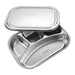 Stainless Steel Lunch Plate Set with Partitioned Compartments
