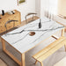 Elegant Marble-Print Leather Table Mat - Versatile Dining & Kitchen Protector