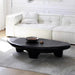 Contemporary Irregular Wood Low Table for Stylish Floor Seating