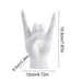 Rock and Roll Hand Gesture Sculpture for Dynamic Home Decoration