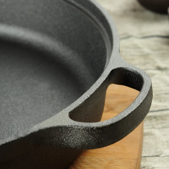 Thickened Cast Iron Wok Pan for Pancakes and Dumplings