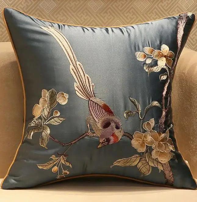 45x45/50x35cm Chinese Traditional Embroidered Bird Cushion Cover