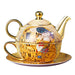 Regal Elegance: European Aristocracy Inspired Fine Bone China Tea Set with Exquisite Lady's Portrait