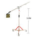 Professional Adjustable Stainless Steel Light Stand with Boom Arm & Sandbag - 2.49M Height