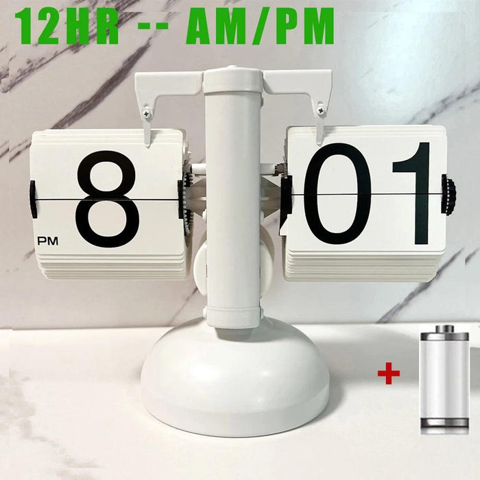 High-Tech Automatic Flipping Clock for Stylish Home Decor - Includes Battery Gift