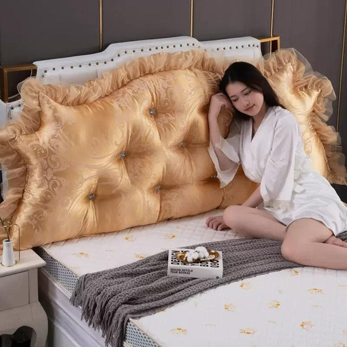 Royal Elegance Luxe Bedside Backrest Cushion with Washable Cover – Ultimate Comfort for a Dreamy Bedroom Escape