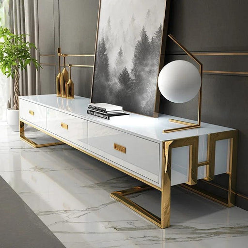 Sophisticated Multi-Functional TV Stand with Ample Storage