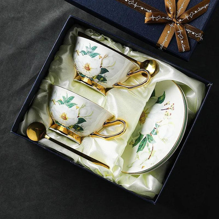 Exquisite Bone China Tea Cup Set for Aromatic Tea Experiences and Elegant Gatherings