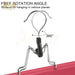 Double-Sided Wooden Hanger for Hair Extensions and Garments with Swivel Hook