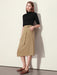 Women's High Waist A-line Minimalist Skirt - Irregular Design for Versatile Office & Casual Looks - Spring 2023 Collection