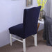 Elegant Nordic Dark Blue Stretch Chair Cover - Premium Spandex/Polyester for Events and Banquets