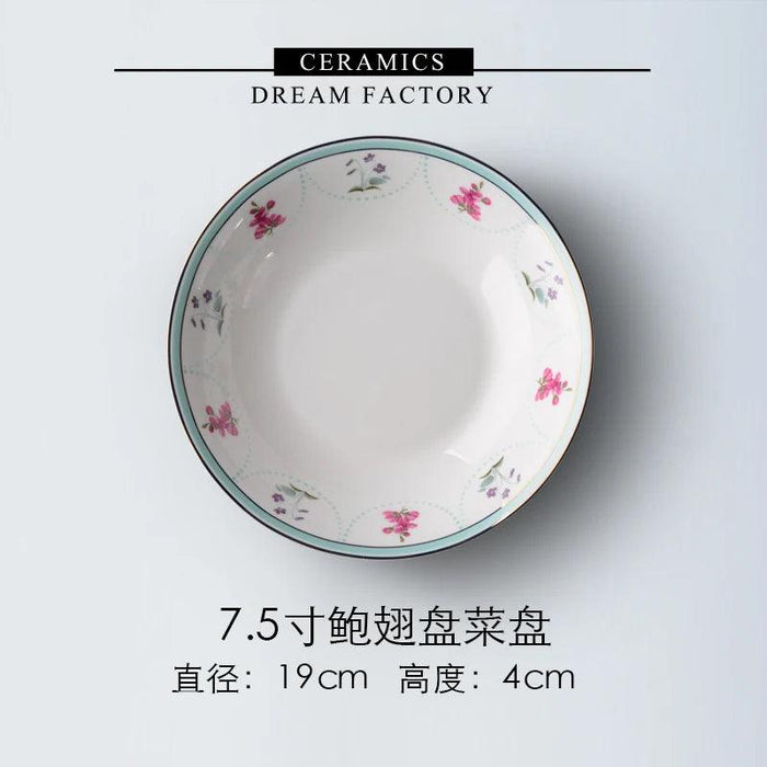 Elevate Your Dining Experience with this Luxurious Chinese Bone China Dinnerware Set