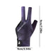 Left-Handed Billiards Glove - Three-Finger Design for Superior Performance