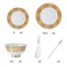 Elevate Your Dining Atmosphere with Luxurious Japanese Dinnerware Set and Gold Ceramic Utensils