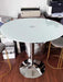 Chic Space-Saving Tempered Glass Dining Table Set for Modern Living