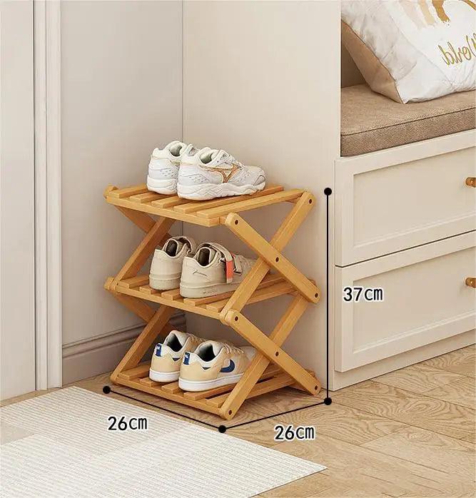 Elegant Expandable Bamboo Shoe Storage Rack with Customizable Tier Options