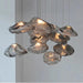 Sophisticated Smoky Grey Cloud Glass Pendant Lamp - Modern Hanging Light for Chic Home Interiors