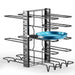 8-Tier Adjustable Kitchen Pan Storage Rack for Enhanced Organization and Durability