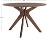 Chic Walnut Round Dining Table from SAFAVIEH Home Couture Collection