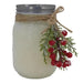 Festive Mason Jar Christmas Candles - Natural Soy Wax Aromatherapy with Vintage Charm