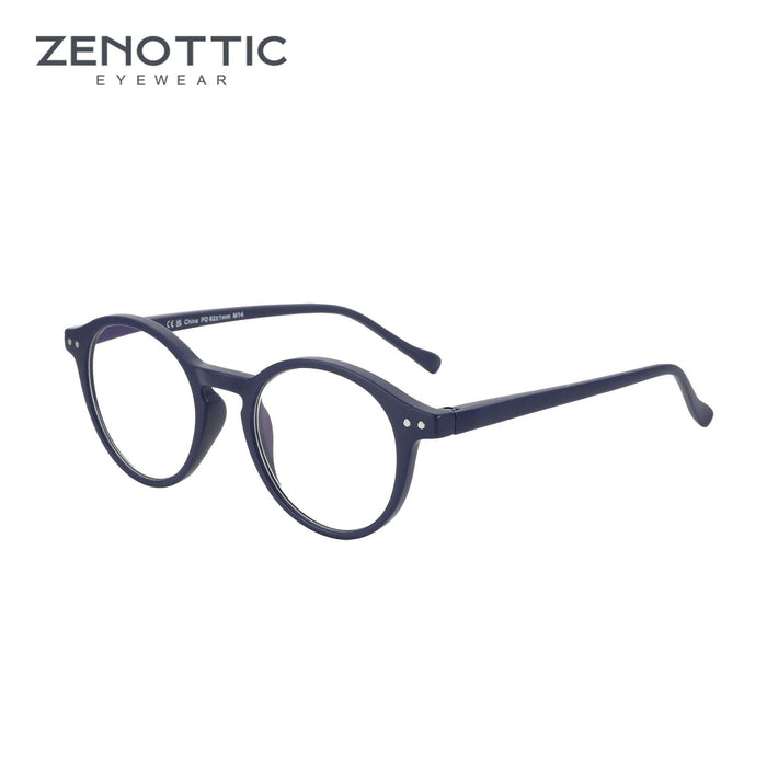 ZENOTTIC 2024 Retro Blue Light Blocking Reading Glasses - Chic Eyewear for Eye Protection and Better Sleep