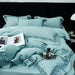 Exquisite 1200TC Egyptian Cotton Luxury Bedding Collection with Elegant Hollow Lace Trim, Duvet Cover, Flat & Fitted Sheets, and Pillowcases