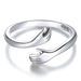 Warm Embrace 925 Sterling Silver Hand Hug Ring - Symbol of His Big Loving Embrace