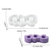 3D Silicone Candle Holder Mold for DIY Resin Crafts - Versatile Tray for Candles, Chocolates, and More