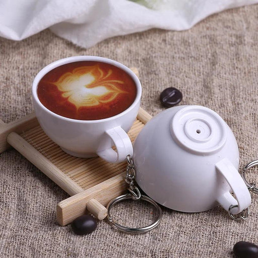 Charming Miniature Resin Coffee and Tea Cup Display Model for Whimsical Décor