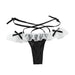 Seductive Lace Hollow Out JK Style Bandage Low Waist Panties for Women