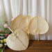 Handcrafted Bamboo Heart-Shaped Fan for Summer Celebrations and Home Elegance