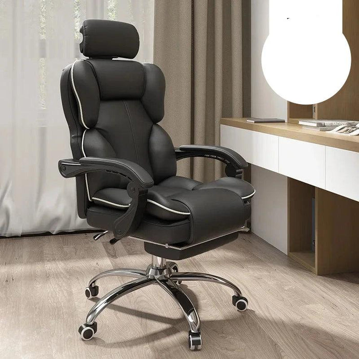 Ultimate Ergonomic Office and Gaming Chair with Adjustable Backrest and Footrest