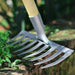 Durable Carbon Steel Gardening Rake Set for Effective Soil Preparation and Weeding