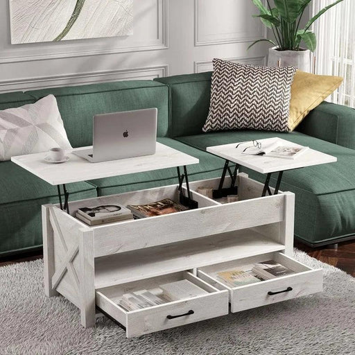 Versatile Lift-Top Coffee Table with Hidden Storage and Height Adjustment