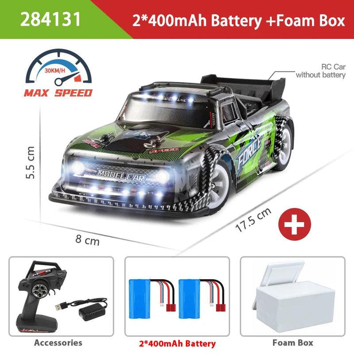 WLtoys 1:28 Mini 4WD Electric RC Drift Car - 30KM/H Remote Control Racing Toy for Kids and Enthusiasts