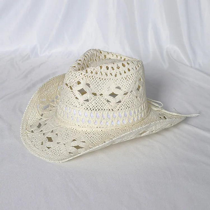 Lake Blue Western Cowboy Straw Hat Unisex with Adjustable Size